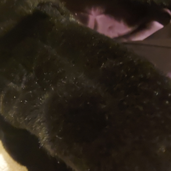 Vintage faux furr black coat - Picture 3 of 3